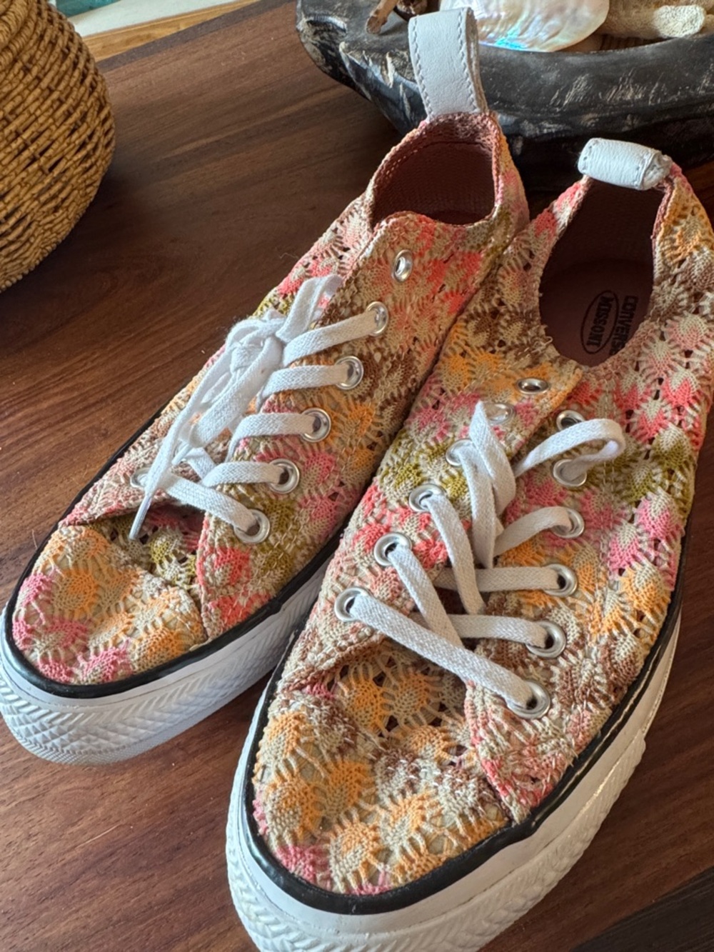 Size 8 Converse All⭐️Star Missoni low top sneakers